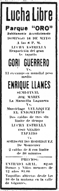 source: http://www.thecubsfan.com/cmll/images/cards/19540516parqueoro.PNG