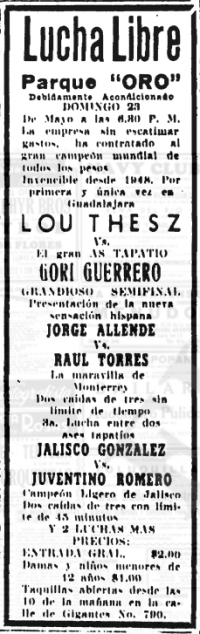source: http://www.thecubsfan.com/cmll/images/cards/19540523parqueoro.PNG