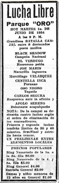 source: http://www.thecubsfan.com/cmll/images/cards/19540601parqueoro.PNG