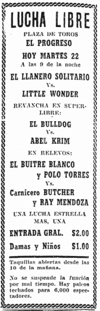 source: http://www.thecubsfan.com/cmll/images/cards/19540622progreso.PNG