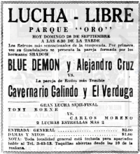 source: http://www.thecubsfan.com/cmll/images/cards/19540926parqueoro.PNG