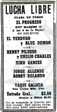 source: http://www.thecubsfan.com/cmll/images/cards/19520916progreso.PNG