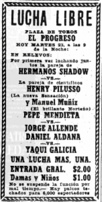 source: http://www.thecubsfan.com/cmll/images/cards/19520923progreso.PNG