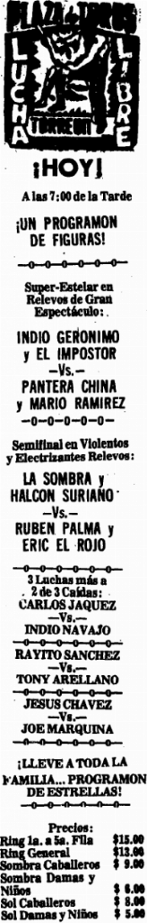 source: http://www.luchadb.com/images/cards/1970Laguna/19750727plaza.png