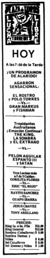 source: http://www.luchadb.com/images/cards/1970Laguna/19750928plaza.png
