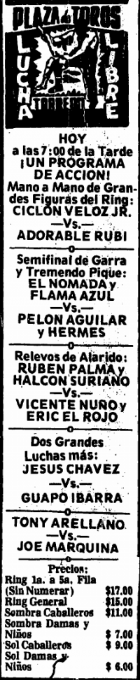 source: http://www.luchadb.com/images/cards/1970Laguna/19760307plaza.png