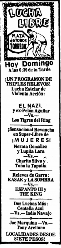 source: http://www.luchadb.com/images/cards/1970Laguna/19770306plaza.png
