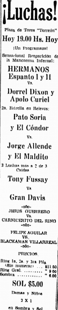 source: http://www.luchadb.com/images/cards/1960Laguna/19670514plaza.png