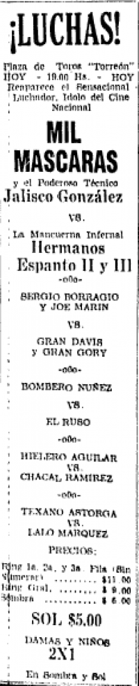 source: http://www.luchadb.com/images/cards/1960Laguna/19670618plaza.png