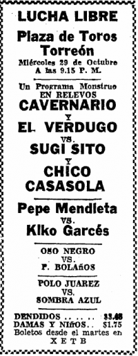 source: http://www.luchadb.com/images/cards/1950Laguna/19521029plaza.png