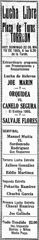 source: http://www.luchadb.com/images/cards/1950Laguna/19550522plaza.png