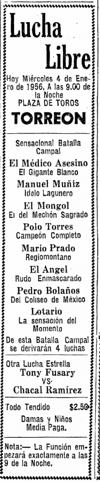 source: http://www.luchadb.com/images/cards/1950Laguna/19560104plaza.png
