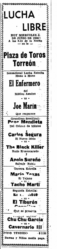 source: http://www.luchadb.com/images/cards/1950Laguna/19560606plaza.png