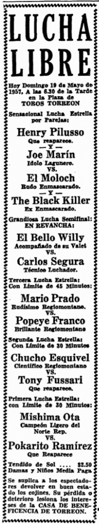source: http://www.luchadb.com/images/cards/1950Laguna/19570519plaza.png