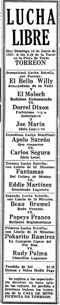 source: http://www.luchadb.com/images/cards/1950Laguna/19570616plaza.png