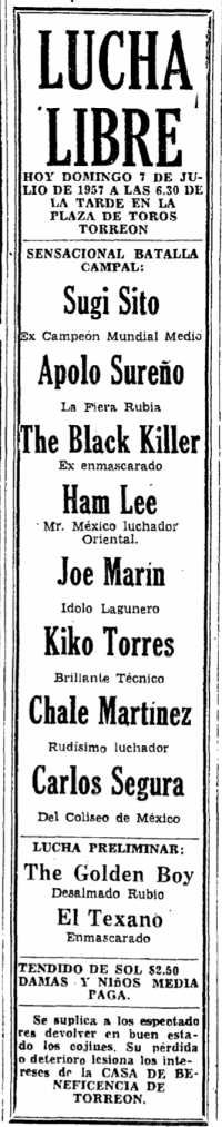 source: http://www.luchadb.com/images/cards/1950Laguna/19570707plaza.png