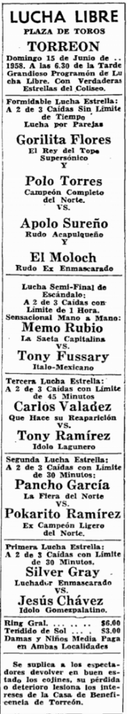 source: http://www.luchadb.com/images/cards/1950Laguna/19580615plaza.png