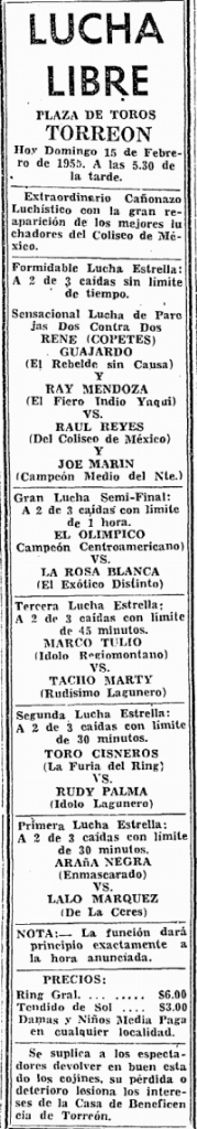 source: http://www.luchadb.com/images/cards/1950Laguna/19590215plaza.png